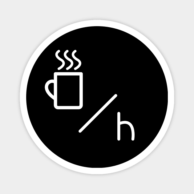 Coffee per hour Magnet by SkelBunny